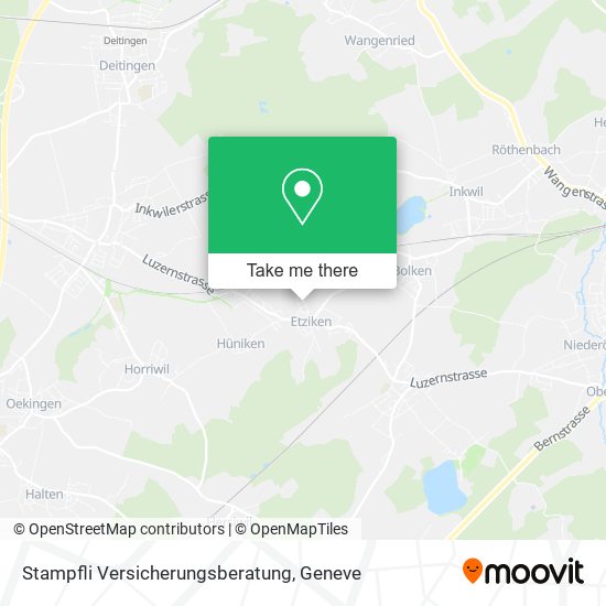 Stampfli Versicherungsberatung map