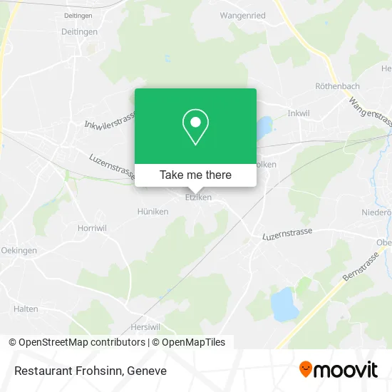 Restaurant Frohsinn map