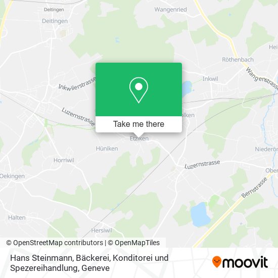 Hans Steinmann, Bäckerei, Konditorei und Spezereihandlung map
