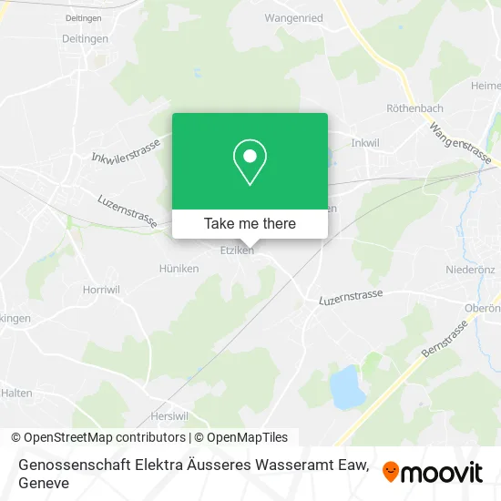 Genossenschaft Elektra Äusseres Wasseramt Eaw map