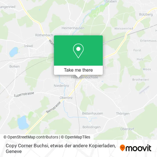 Copy Corner Buchsi, etwas der andere Kopierladen map