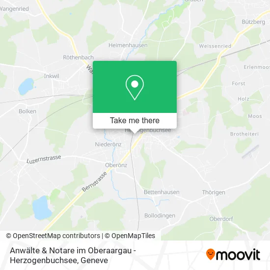 Anwälte & Notare im Oberaargau - Herzogenbuchsee map