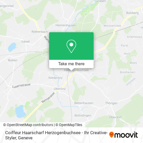 Coiffeur Haarscharf Herzogenbuchsee - Ihr Creative-Styler map