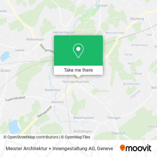 Meister Architektur + Innengestaltung AG map