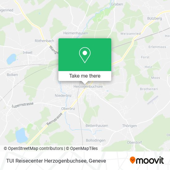 TUI Reisecenter Herzogenbuchsee map