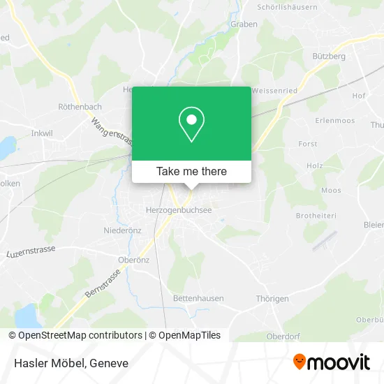 Hasler Möbel map