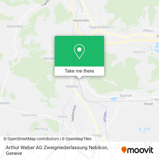 Arthur Weber AG Zweigniederlassung Nebikon map