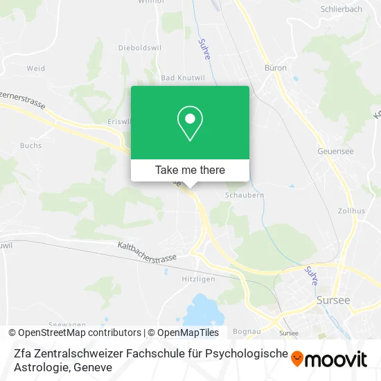 Zfa Zentralschweizer Fachschule für Psychologische Astrologie map