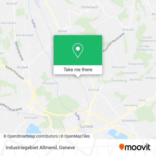 Industriegebiet Allmend map