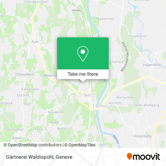 Gärtnerei Waldispühl map