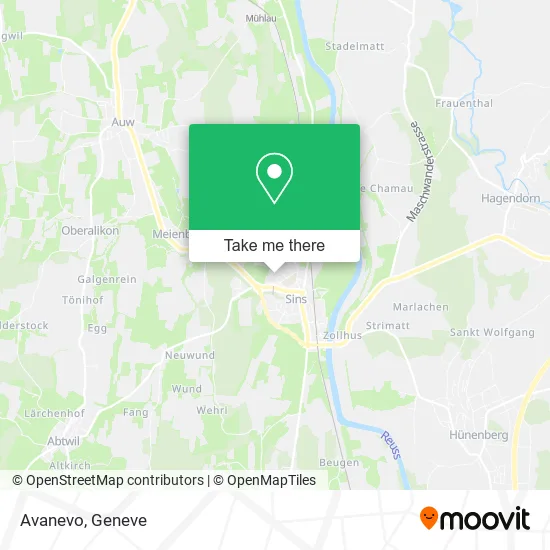 Avanevo map