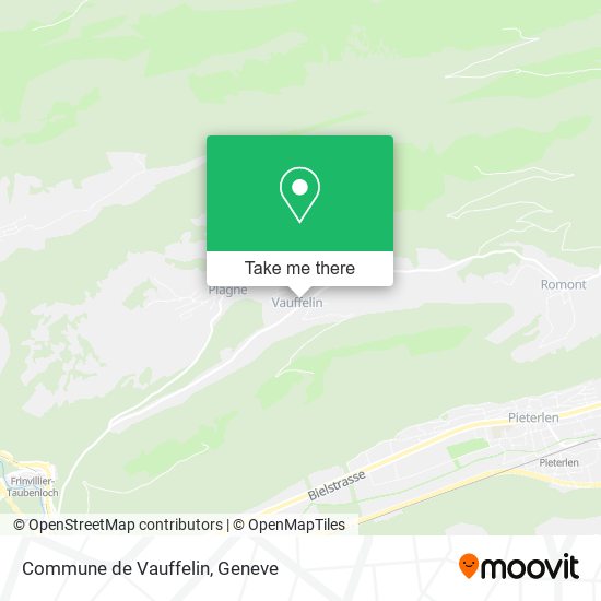 Commune de Vauffelin map