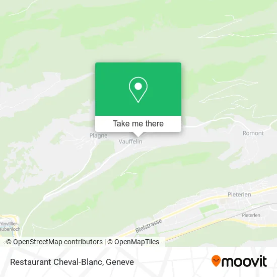 Restaurant Cheval-Blanc plan