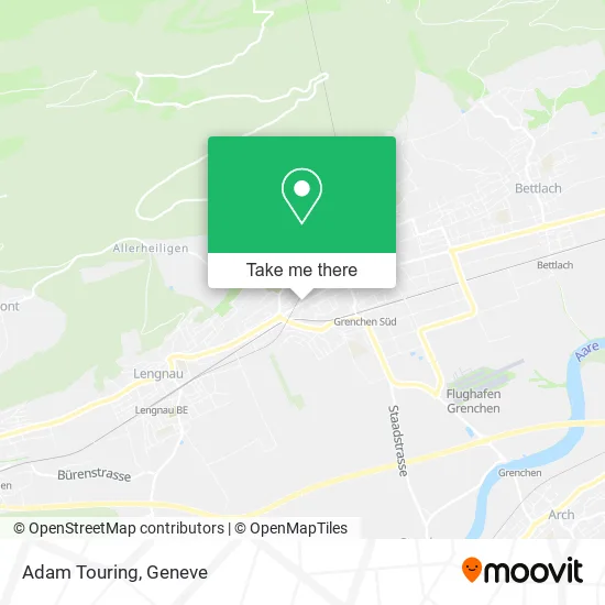 Adam Touring map