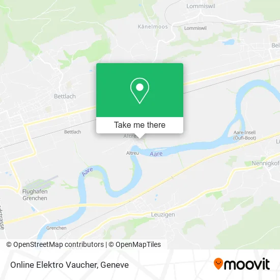 Online Elektro Vaucher map