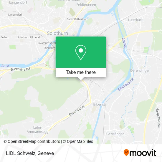 LIDL Schweiz map