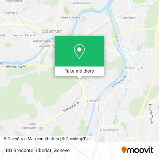 BB Brocante Biberist map
