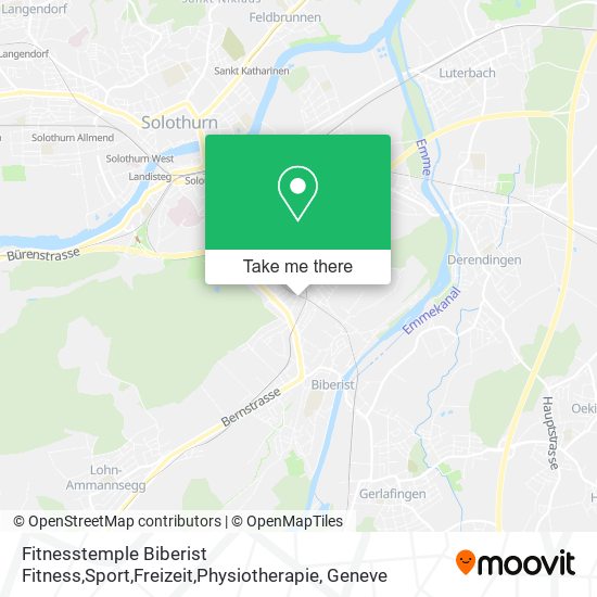 Fitnesstemple Biberist Fitness,Sport,Freizeit,Physiotherapie map