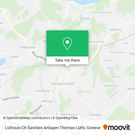 Lüthisan.Ch Sanitäre Anlagen Thomas Lüthi map