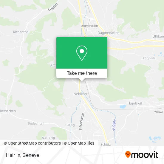 Hair in map
