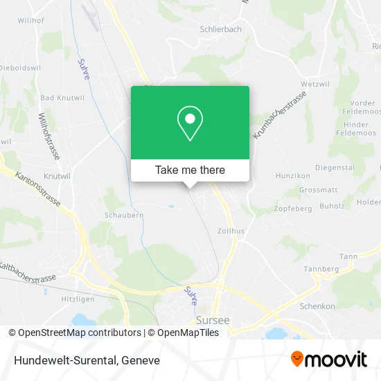 Hundewelt-Surental map