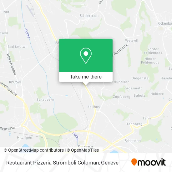 Restaurant Pizzeria Stromboli Coloman map