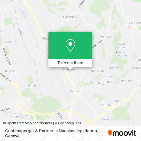 Güntensperger & Partner in Nachlassliquidation map