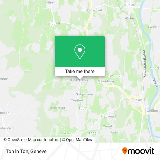 Ton in Ton map