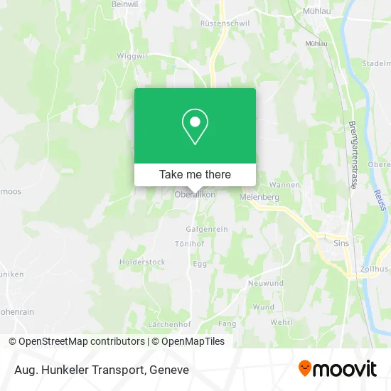Aug. Hunkeler Transport map