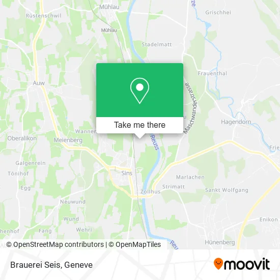 Brauerei Seis map