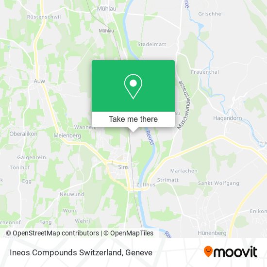 Ineos Compounds Switzerland map