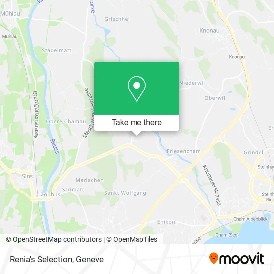 Renia's Selection map