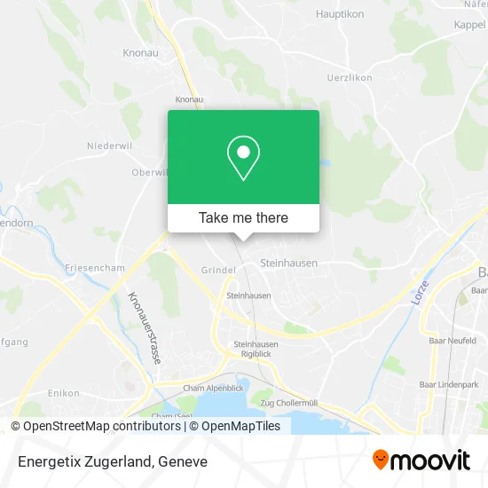 Energetix Zugerland map