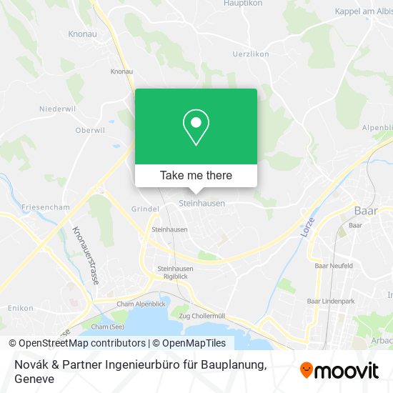 Novák & Partner Ingenieurbüro für Bauplanung map