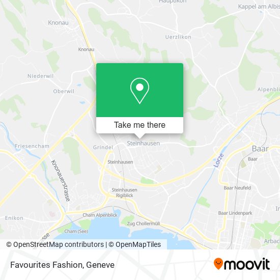 Favourites Fashion map