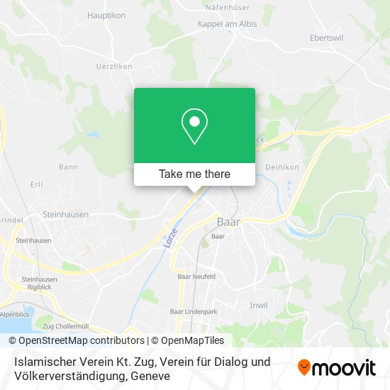 Islamischer Verein Kt. Zug, Verein für Dialog und Völkerverständigung map