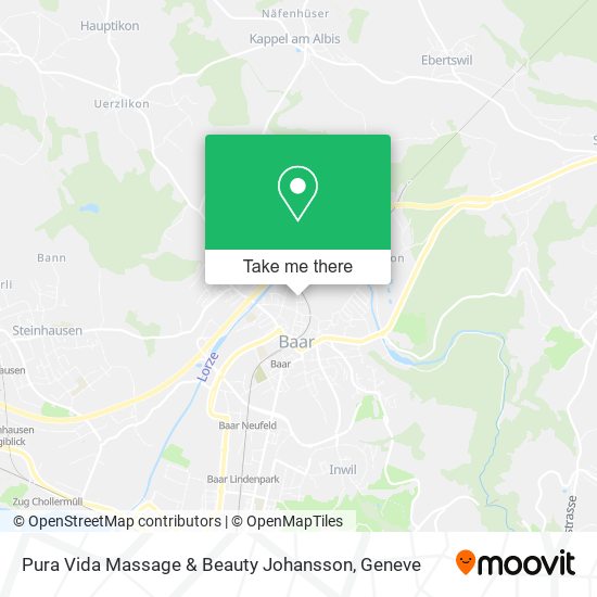 Pura Vida Massage & Beauty Johansson map