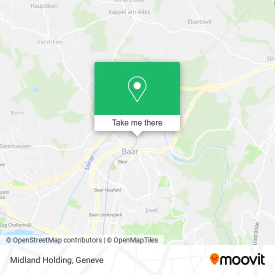 Midland Holding map