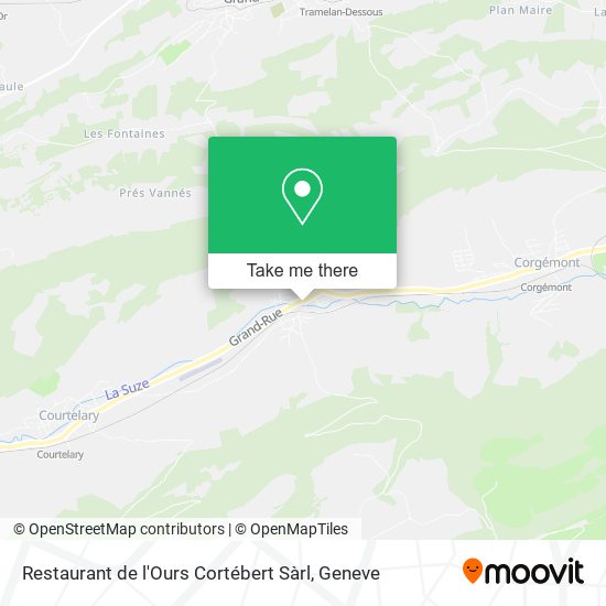 Restaurant de l'Ours Cortébert Sàrl map