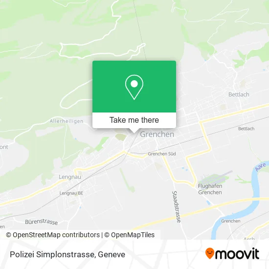 Polizei Simplonstrasse map