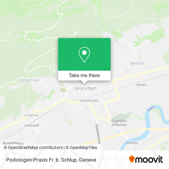 Podologen-Praxis Fr. b. Schlup map