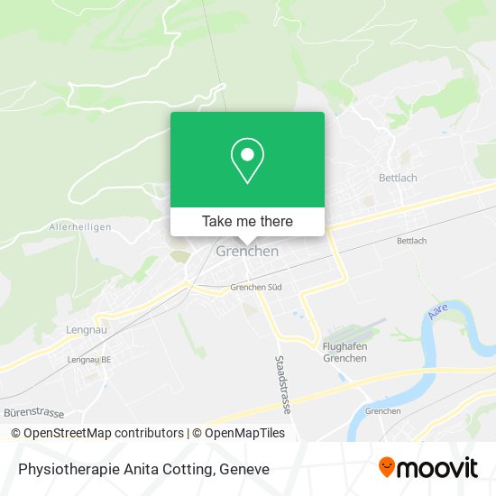 Physiotherapie Anita Cotting map