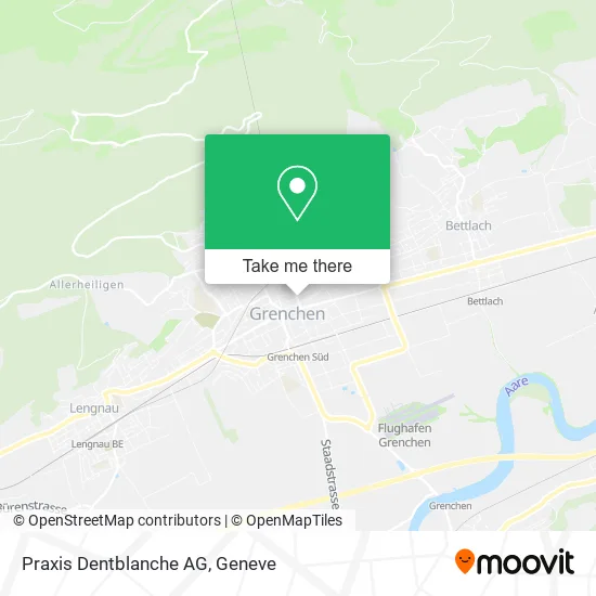 Praxis Dentblanche AG map