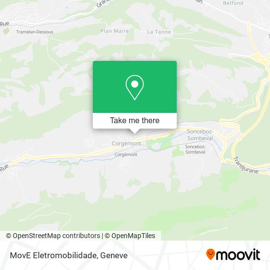 MovE Eletromobilidade map