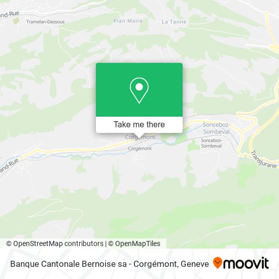 Banque Cantonale Bernoise sa - Corgémont map
