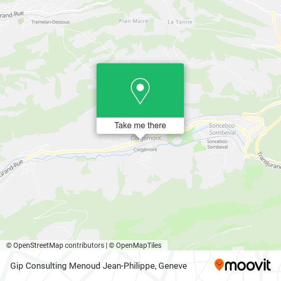 Gip Consulting Menoud Jean-Philippe map