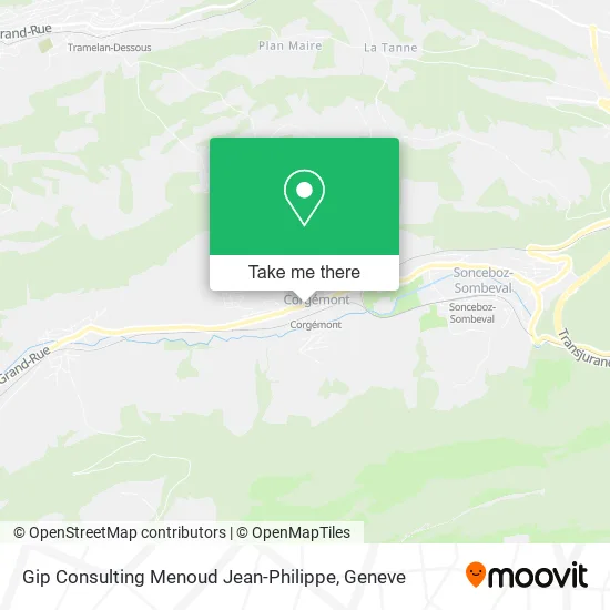 Gip Consulting Menoud Jean-Philippe map