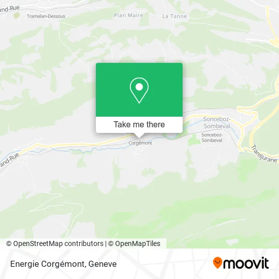 Energie Corgémont map