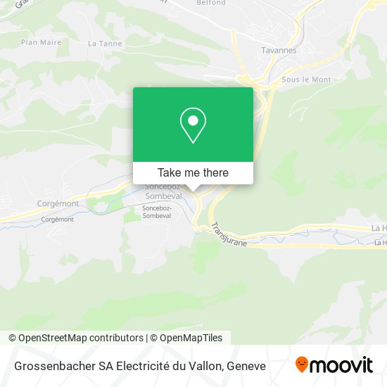 Grossenbacher SA Electricité du Vallon plan