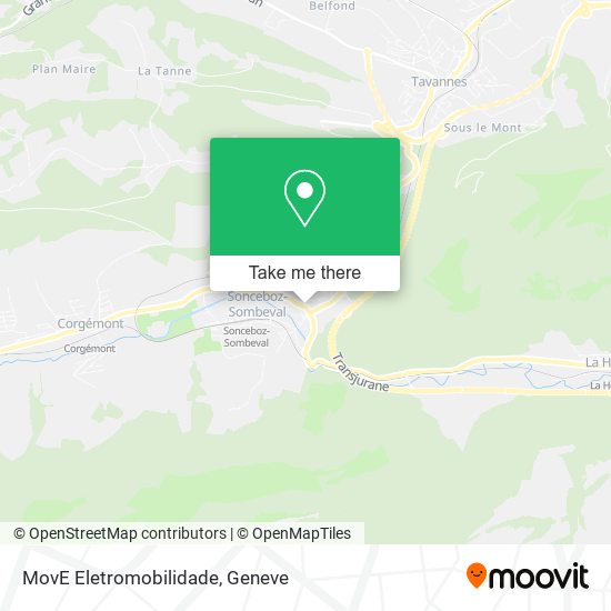 MovE Eletromobilidade map